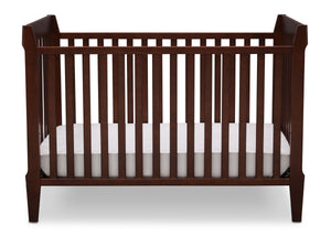 Serta Mid-Century Modern Classic 5-in-1 Convertible Crib Walnut Espresso (1324) Front c3c 19