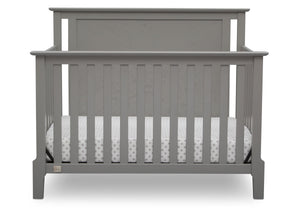 Serta Mid-Century Modern Lifestyle 4-in-1 Crib Grey (026) Front a3a 3