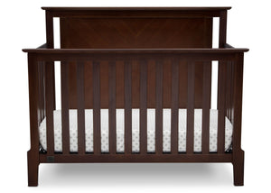 Serta Mid-Century Modern Lifestyle 4-in-1 Crib Walnut Espresso (1324) Front c3c 9