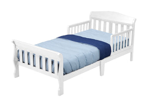 Delta Children Canton Toddler Bed White (100) silo left a1a 15