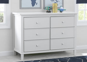 Delta Children White (100) Haven 6 Drawer Dresser, Hangtag View 0