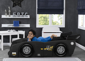 Delta Children Black (001) Grand Prix Race Car Toddler-to-Twin Bed, Toddler Room View 5