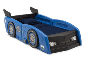 Delta Children Blue & Black (485) Grand Prix Race Car Toddler-to-Twin Bed, Toddler Right Silo View 16