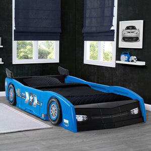 Delta Children Blue & Black (485) Grand Prix Race Car Toddler-to-Twin Bed 35