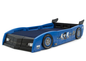 Delta Children Blue & Black (485) Grand Prix Race Car Toddler-to-Twin Bed, twin left View 14