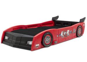 Delta Children Red & Black (620) Grand Prix Race Car Toddler-to-Twin Bed, Twin Left Silo View 22