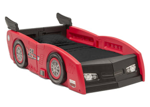 Delta Children Red & Black (620) Grand Prix Race Car Toddler-to-Twin Bed, Toddler Right Silo View 24