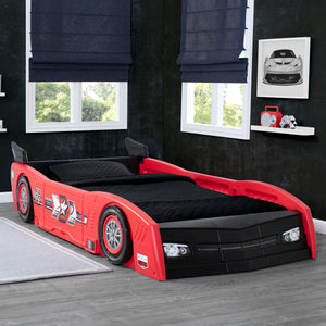 Delta Children Red & Black (620) Grand Prix Race Car Toddler-to-Twin Bed, 44