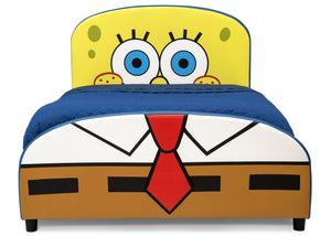 Delta Children SpongeBob (1112) SquarePants Upholstered Twin Bed, Front Silo View 4