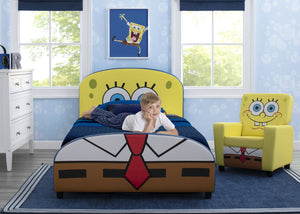 Delta Children SpongeBob (1112) SquarePants Upholstered Twin Bed, Room View 2