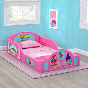 Delta Children Trolls World Tour (1177) Plastic Sleep and Play Toddler Bed 6