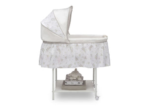 Little Folks Willow (2162) Silent Auto Gliding Bassinet by Delta Children, Side Silo View 4