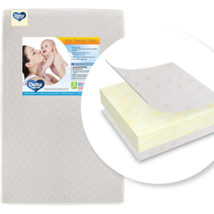 Delta Children Twinkle Stars 3-inch Mini/Portable Crib Mattress, Cutout View No Color (NO) 15