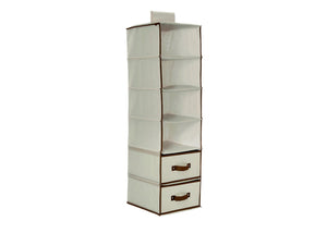 Delta Children Beige (250) 6 Shelf Storage with 2 Drawers, Storage Option c1c 15