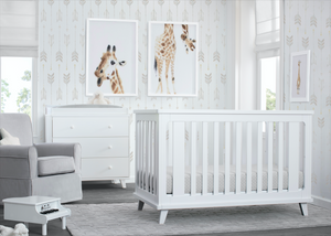 Ava 3 in 1 Crib White (100) 0