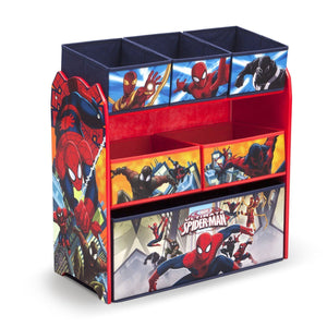 Delta Children Spider-Man Multi-Bin Toy Organizer, Right View a2a 20