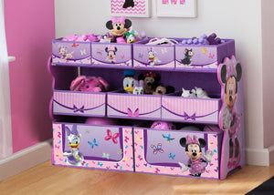 Delta Children Minnie Deluxe Multi-Bin Toy Organizer Room View a0a Minnie Mouse (1058) 0