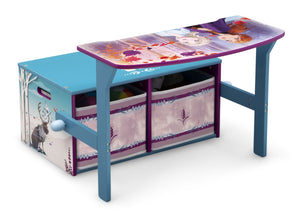 Delta Children Frozen 2 (1097) Convertible Activity Bench, Right Silo Desk View 5