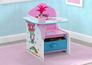 Delta Children Trolls World Tour (1177) Chair Desk with Storage Bin, Hangtag View 5