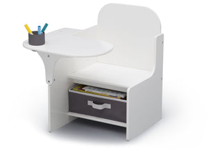 Delta Children MySize Chair Desk Bianca White (130) Left Silo View 9