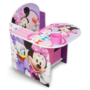 Delta Children Minnie Mouse Chair Desk with Storage Bin Right Side View a1a Minnie Mouse (1058) 10