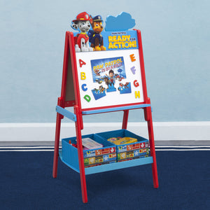 Delta Children Paw Patrol Wooden Double Sided Activity Easel with Storage 8