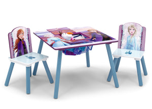 Delta Children Frozen 2 (1097) Table and Chair Set with Storage, Right Silo View 2