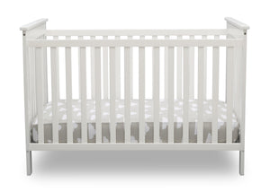 Delta Children Bianca White (130) Adley 3-in-1 Crib (W102130) Front Silo b2b 4