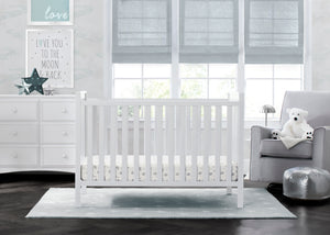 Delta Children Bianca White (130) Mercer 6-in-1 Convertible Crib 58