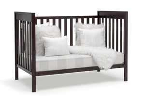 Delta Children Dark Chocolate (207) Mercer 6-in-1 Convertible Crib, Right Sofa Silo View 7