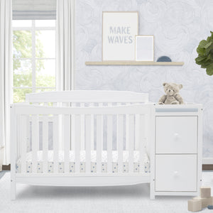 Mason Convertible 6-in-1 Crib and Changer Bianca White (130) 6