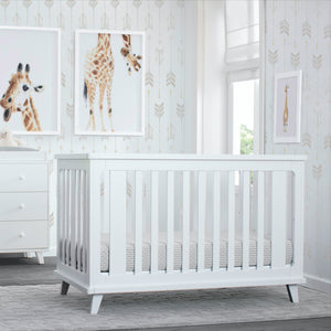 Ava 3 in 1 Crib White (100) 19