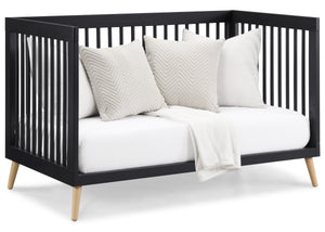 Jordan 4-In-1 Convertible Crib Midnight Grey with Natural (1372) 15