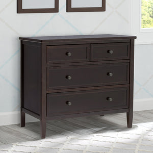 Epic 3 Drawer Dresser with Interlocking Drawers Dark Chocolate (207) 29