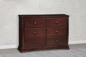 Delta Children Chocolate (204) Bentley 6 Drawer Dresser  2