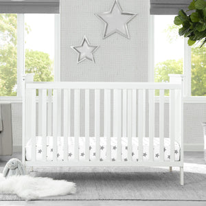 Delta Children Bianca White (130) Adley 3-in-1 Crib (W102130)  0