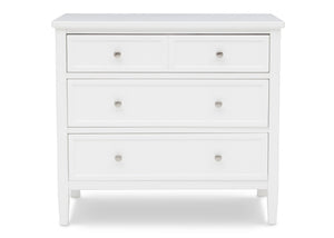 Epic 3 Drawer Dresser with Interlocking Drawers White (100) 33